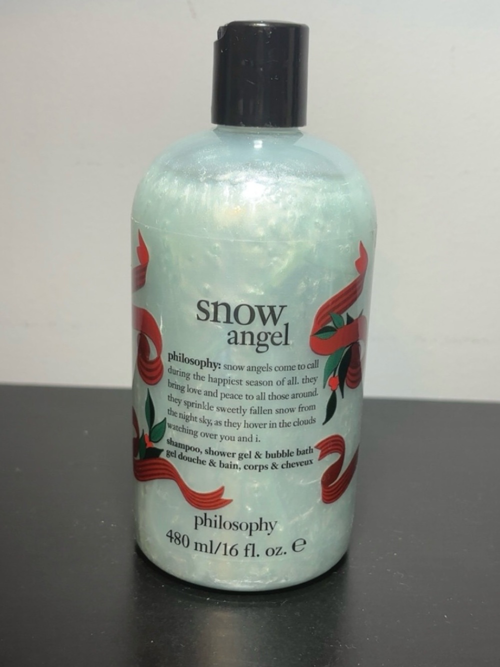 NEW Philosophy Snow Angel 16 oz Shower Gel Bubble Bath Shampoo